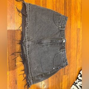 Pacsun black denim jean skirt